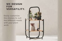 Handle-Equipped Planter Shelves