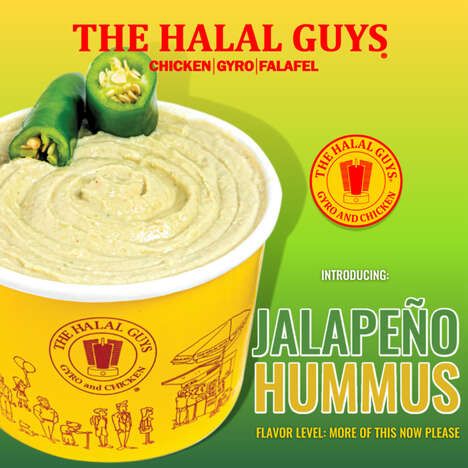 Creamy Jalapeño Hummus Dips