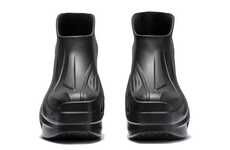Futuristic All-Black Sleek Footwear
