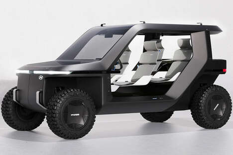 Utilitarian Electric Four-Wheel Vehicles