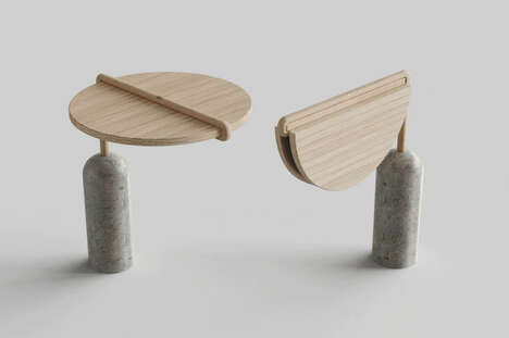 Compact Folding Side Tables
