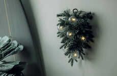 Sparkling Illuminated Festive Wreaths