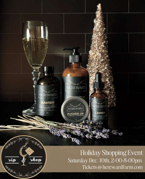 Lavender-Centric Holiday Shopping Experiences
