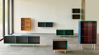 Colorful Minimally Designed Cabinets Image 2