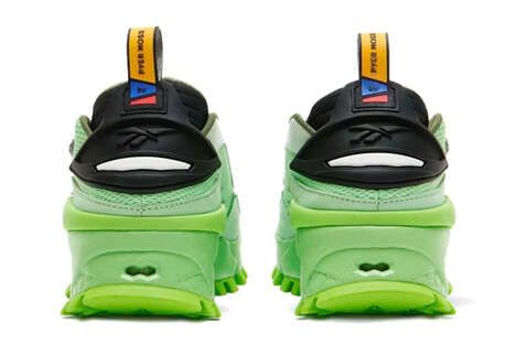 Bold Green Technical Shoes