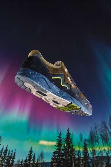 Energetic Light-Inspired Tonal Sneakers