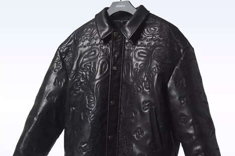 Paisley Embossed Leather Jackets