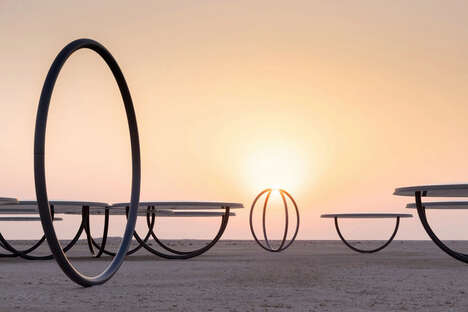 Desert Reflective Art Installations