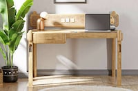 Charming Timber Workstation Desks Image 1