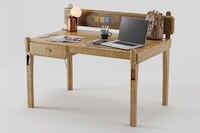 Charming Timber Workstation Desks Image 2