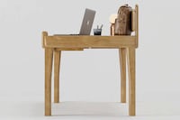 Charming Timber Workstation Desks Image 3