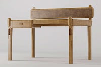 Charming Timber Workstation Desks Image 5