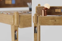 Charming Timber Workstation Desks Image 8