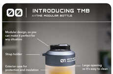 Interchangeable Component Water Bottles