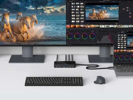 Dual-Display Desktop Hubs
