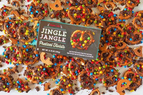 Candy-Covered Holiday Pretzels