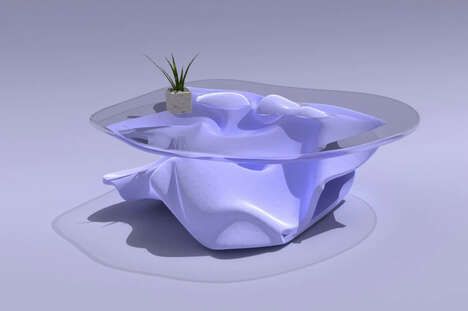 Fluid Topographic Coffee Tables