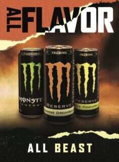 Creamy Orange-Flavored Energy Drinks