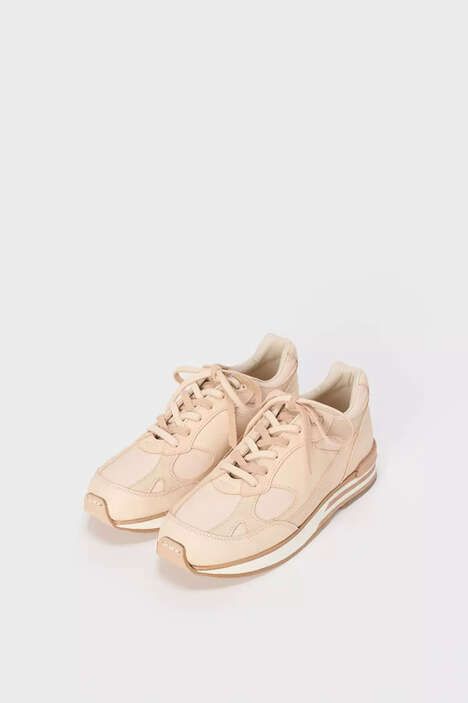Neutral All-Leather Sneakers