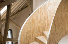 Dutch Barn Spiralled Staircase