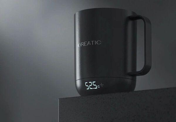 Magnetic Battery Heated Mugs : smart coffee mug