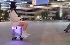 See-Through Ride-On Suitcases