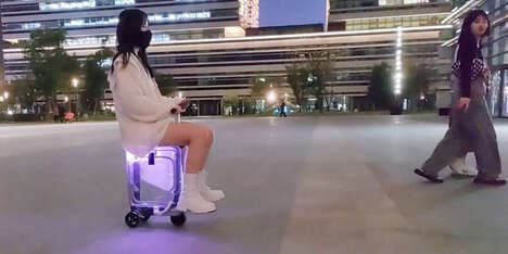 See-Through Ride-On Suitcases