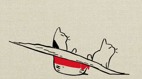 Brush-Painted Cat Commercials