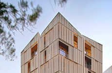 Wooden Screen Apartment Blocks