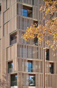 Wooden Screen Apartment Blocks Image 2