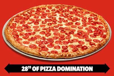 Supersized 28-Inch Pizzas