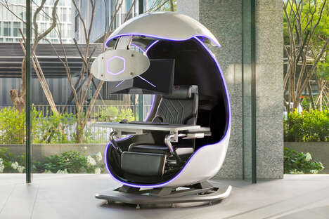 Futuristic Gaming Pods
