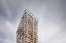 Wood-Clad Relaxing Housing Blocks