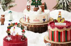 Artful Christmas Cakes