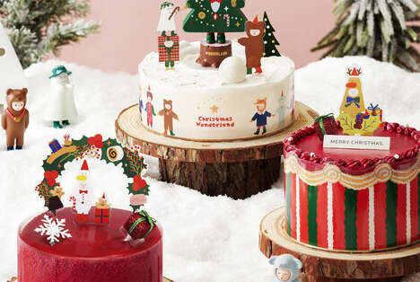 Artful Christmas Cakes
