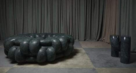 Sculptural Marble Furniture Lines
