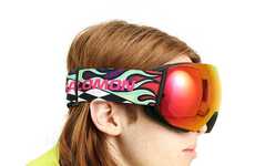 Vibrant Collaborative Ski Goggles