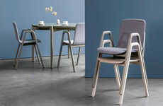 Solid Wooden Stackable Chairs