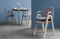 Solid Wooden Stackable Chairs