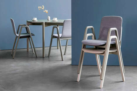 Solid Wooden Stackable Chairs