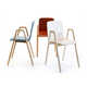 Solid Wooden Stackable Chairs Image 3