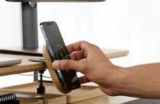 Timber Clamp-Equipped Smartphone Mounts
