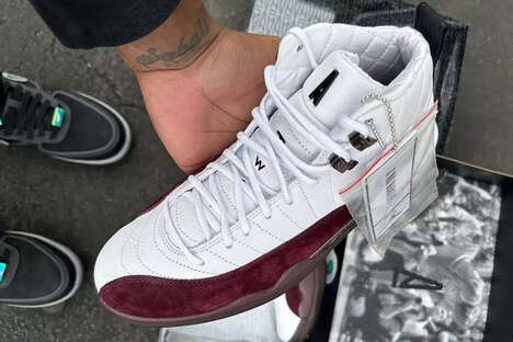 Collaborative Padded Leather Sneaker