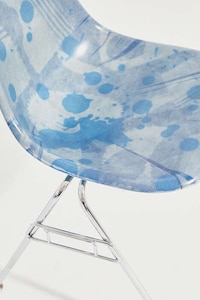Stackable Blue-Tonal Chairs Image 2