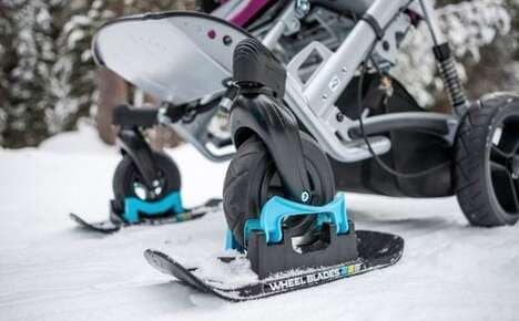 Aftermarket Stroller Wheel Skis