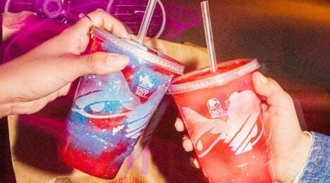 Swirled Blue Raspberry Slushies