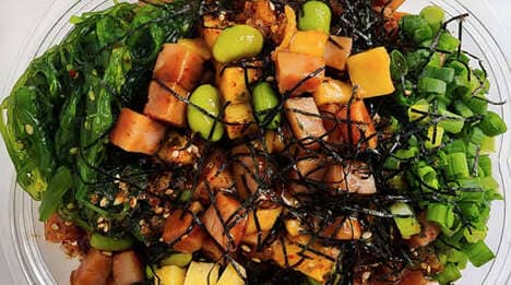 Canned Pork Poke Bowls