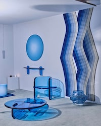 Blue Tonal Curated Furniture Image 2