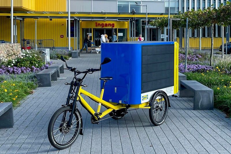 Solar-Powered Bike Deliveries