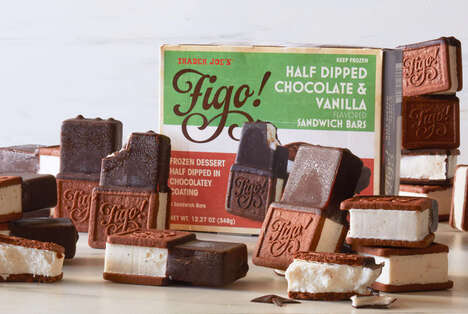 Half-Dipped Ice Cream Sandwiches